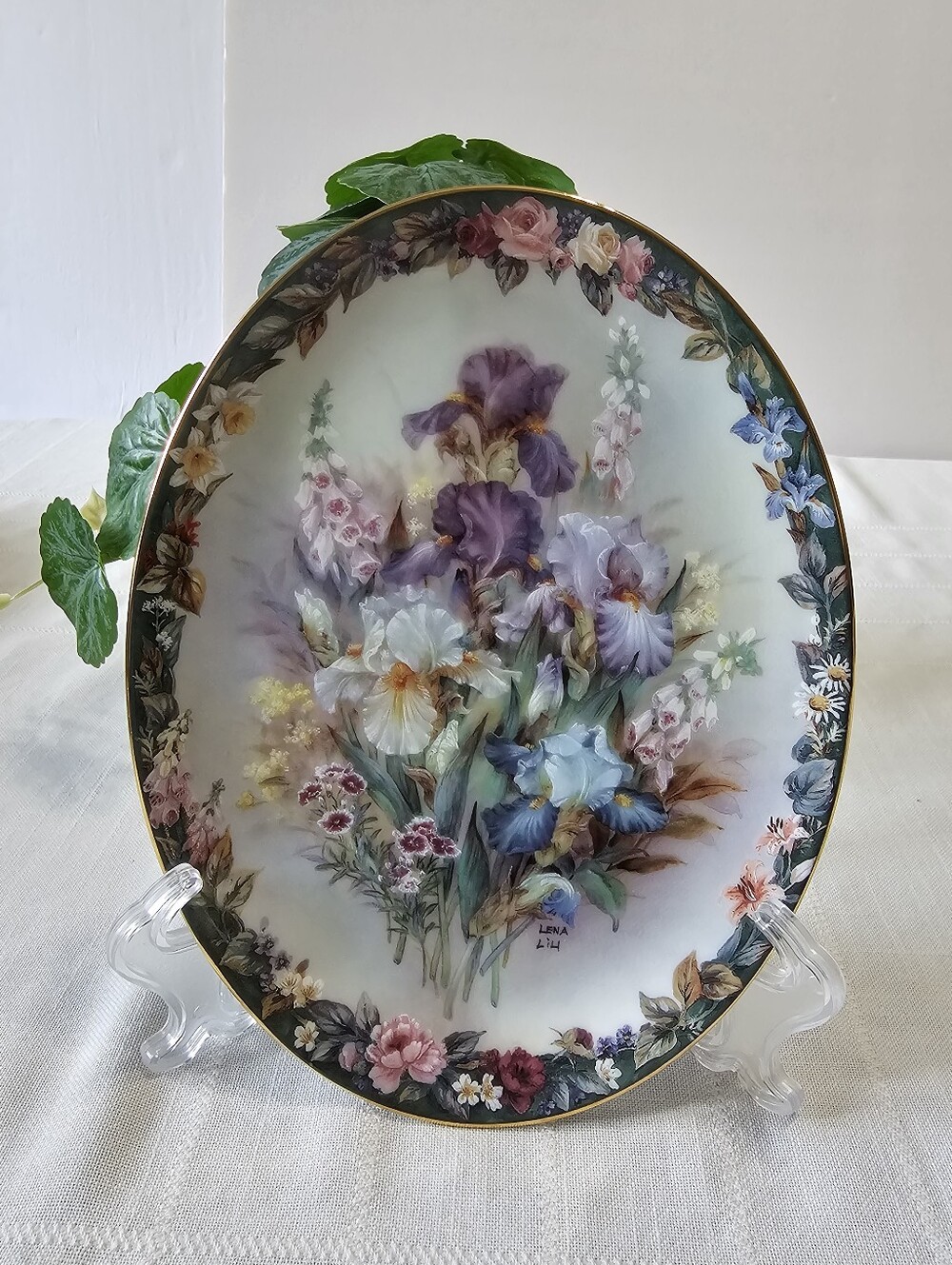 The Bradford Exchange Porcelain Collector's Oval Plate - Cherished